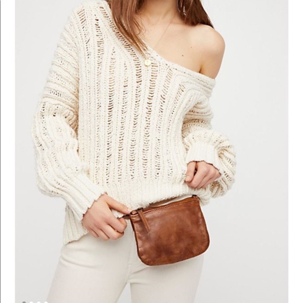 Free people leather belt bag